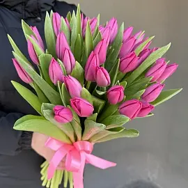 Тюльпаны 35 шт лиловые арт. 11791