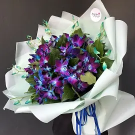 Орхидеи дендробиумы Блю 21 шт арт.11919 - Просто роза ру (2)