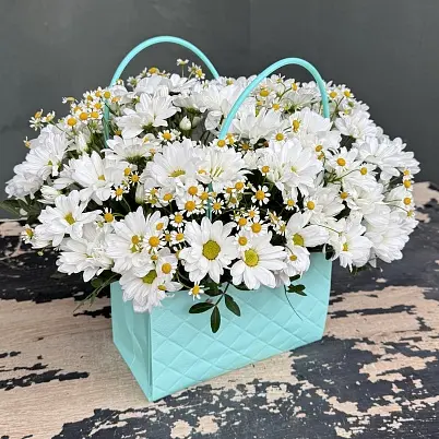 Купить Бакарди и ромашка в сумочке (5+4) арт. 13542 в Москве