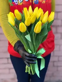 Тюльпаны 15 шт желтые арт. 11397