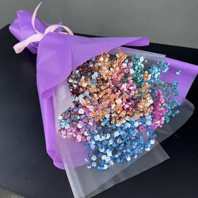 Купить Гипсофилы 9 шт цветные арт.11724 - Просто роза ру в Москве