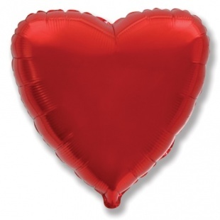 Купить фольгированный шар (18''/46 см) Сердце, Красный, 1 шт. арт.: 201500R в Москве